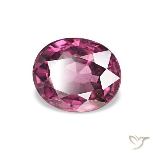 Granate rodolita Púrpura baya rosado natural de 1.03 ct, Ovalada, VS