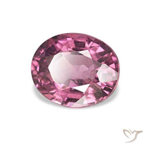 Granate rodolita Rosado magenta natural de 1.03 ct, Ovalada, VS