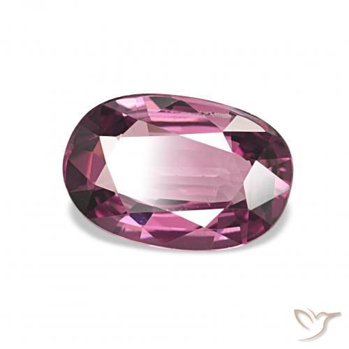 Granate rodolita Púrpura medio natural de 1.78 ct, Ovalada, VVS-VS