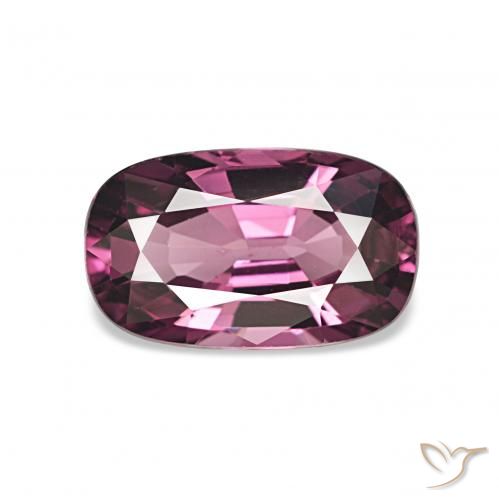 1.62ct Púrpura rojizo Granate rodolita, Forma Cojín, VVS-VS
