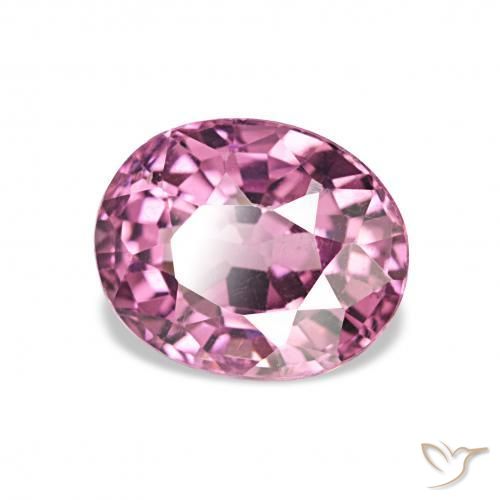 Granate rodolita Púrpura medio natural de 1.73 ct, Ovalada, VVS-VS