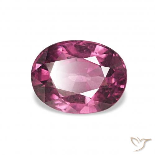 Granate rodolita Púrpura medio natural de 1.34 ct, Ovalada, VS