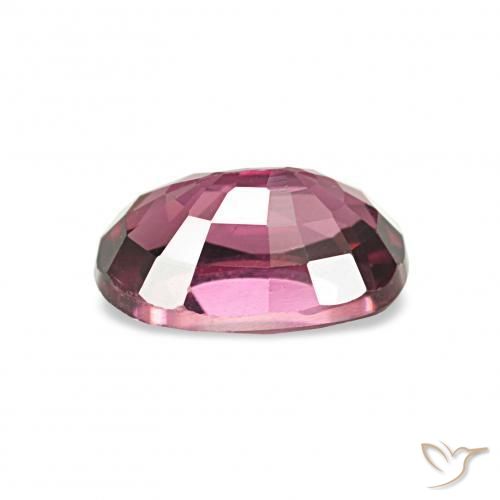 Granate rodolita Púrpura medio natural de 1.09 ct, Ovalada, VS