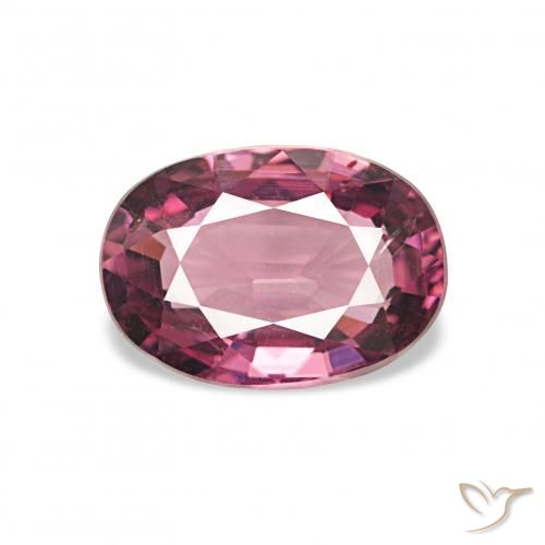 1.11ct Púrpura baya Granate rodolita, Ovalada, VS
