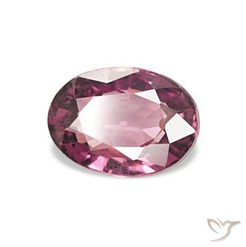 Granate rodolita Púrpura medio natural de 1.07 ct, Ovalada, VS