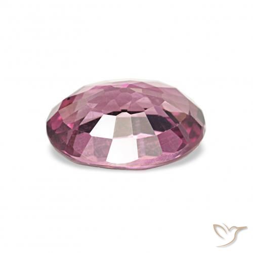 Granate rodolita Púrpura medio natural de 1.07 ct, Ovalada, VS
