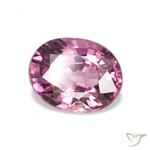 Granate rodolita Púrpura medio natural de 1.18 ct, Ovalada, VS