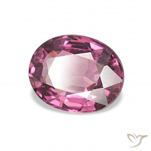Granate rodolita Uva natural de 1.30 ct, Ovalada, VS