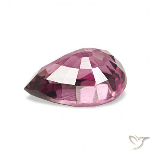 Granate rodolita Púrpura medio natural de 1.21 ct, En forma de pera, VS