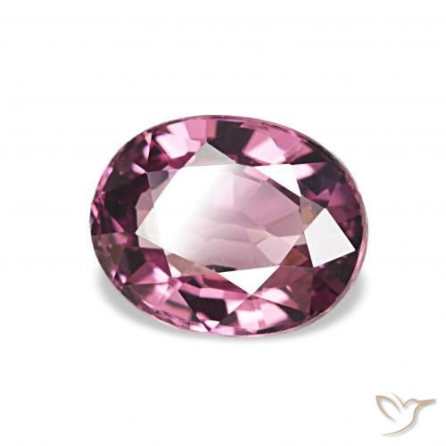 Granate rodolita Púrpura rosado natural de 1.33 ct, Ovalada, VVS-VS