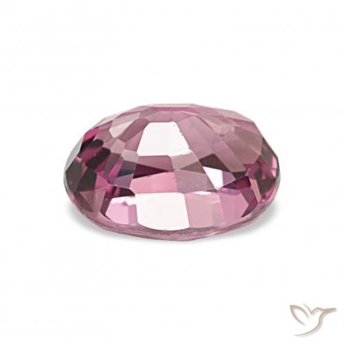 Granate rodolita Púrpura rosado natural de 1.33 ct, Ovalada, VVS-VS