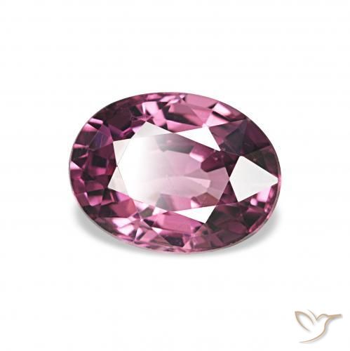 Granate rodolita Rosado magenta medio natural de 1.04 ct, Ovalada, VVS-VS