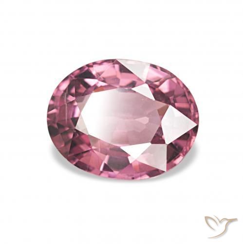 Granate rodolita Magenta intenso natural de 1.23 ct, Ovalada, VVS-VS
