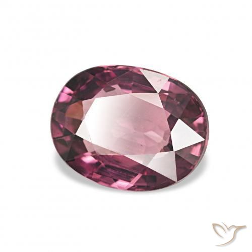 Granate rodolita Rosado magenta oscuro natural de 1.23 ct, Ovalada, VVS-VS