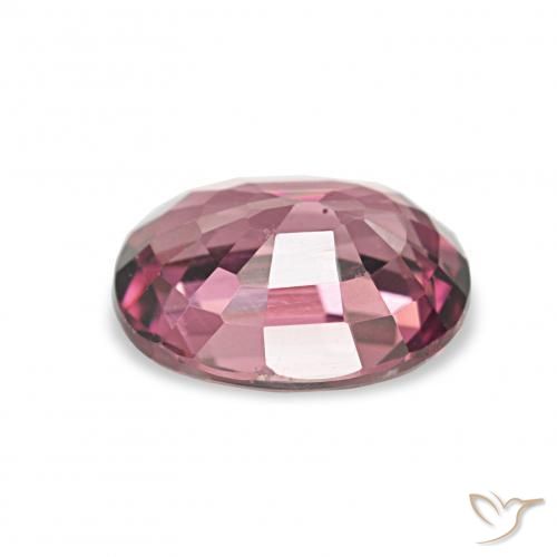 Granate rodolita Rosado magenta oscuro natural de 1.23 ct, Ovalada, VVS-VS