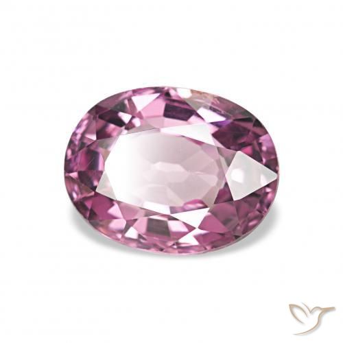 Granate rodolita Púrpura medio natural de 1.14 ct, Ovalada, VVS