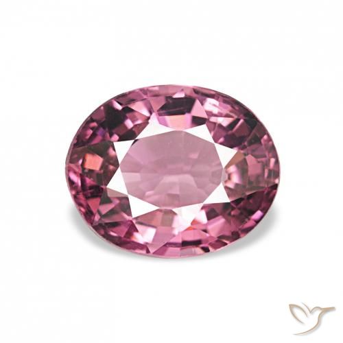 1.11ct Púrpura rosado Granate rodolita, Ovalada, VVS