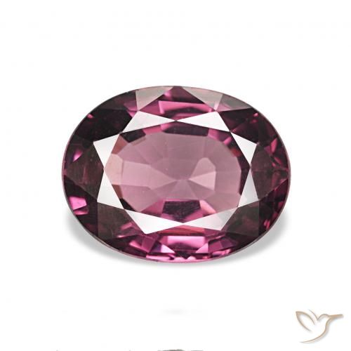 1.50ct Púrpura medio Granate rodolita, Ovalada, VVS