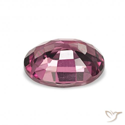 Granate rodolita Púrpura medio natural de 1.50 ct, Ovalada, VVS