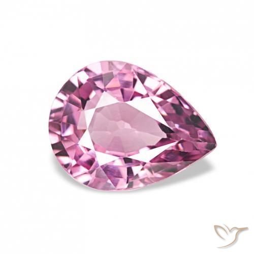 Granate rodolita Púrpura rojizo natural de 1.02 ct, En forma de pera, VVS