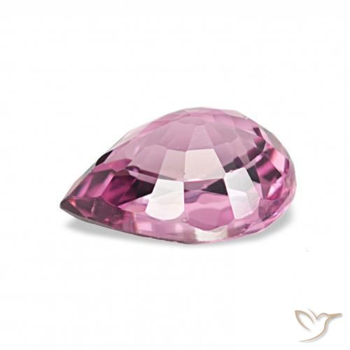 Granate rodolita Púrpura rojizo natural de 1.02 ct, En forma de pera, VVS