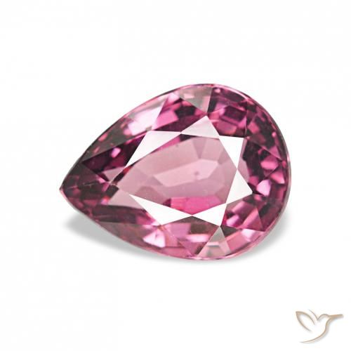 1.10ct Púrpura medio Granate rodolita, En forma de pera, VVS