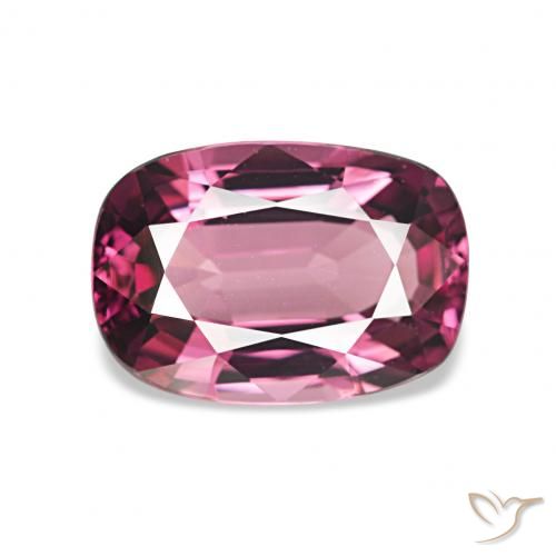 1.85ct Púrpura intenso Granate rodolita, Forma Cojín, VVS