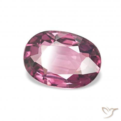 Granate rodolita Rojo frambuesa natural de 1.18 ct, Ovalada, VVS