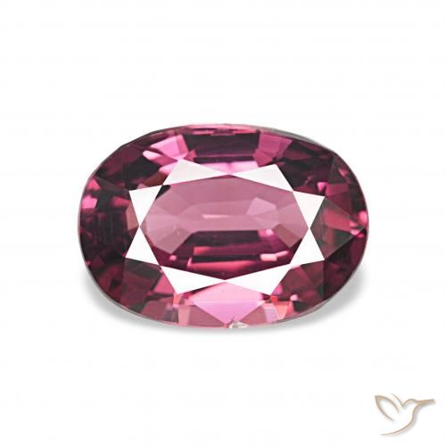 1.24ct Púrpura medio Granate rodolita, Ovalada, VVS