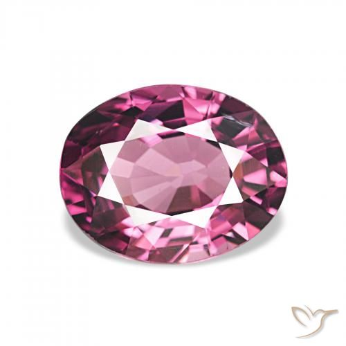 1.85ct Púrpura intenso Granate rodolita, Ovalada, VVS