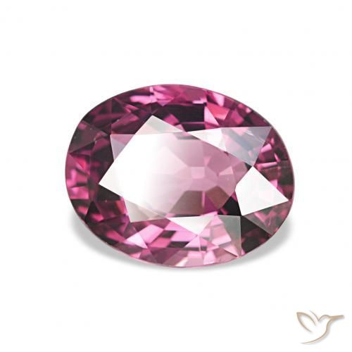 Granate rodolita Púrpura intenso natural de 1.85 ct, Ovalada, VVS
