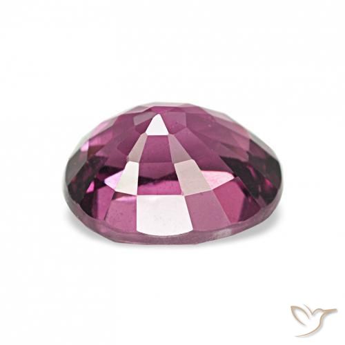 Granate rodolita Púrpura medio natural de 1.25 ct, Ovalada, VVS-VS