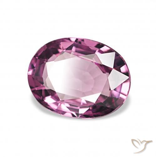 Granate rodolita Púrpura rojizo natural de 1.26 ct, Ovalada, VVS-VS