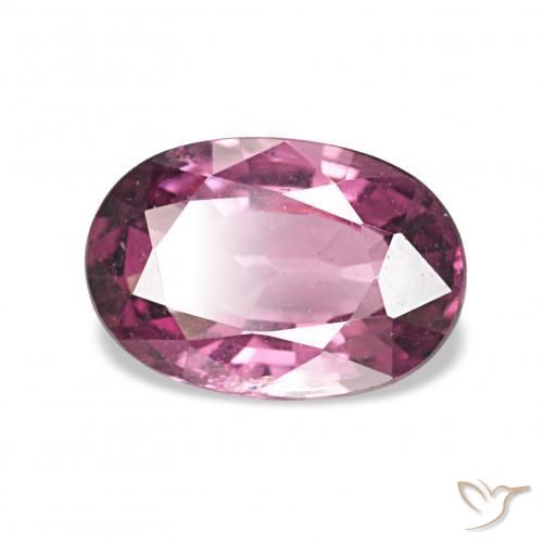 Granate rodolita Púrpura rosado natural de 1.34 ct, Ovalada, VS
