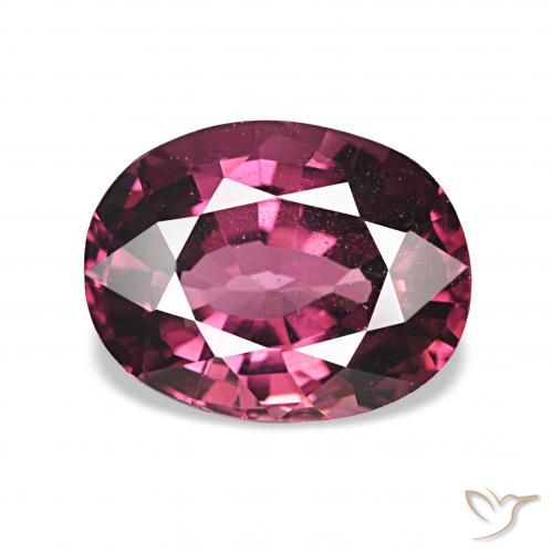 1.65ct Púrpura oscuro Granate rodolita, Ovalada, VVS-VS