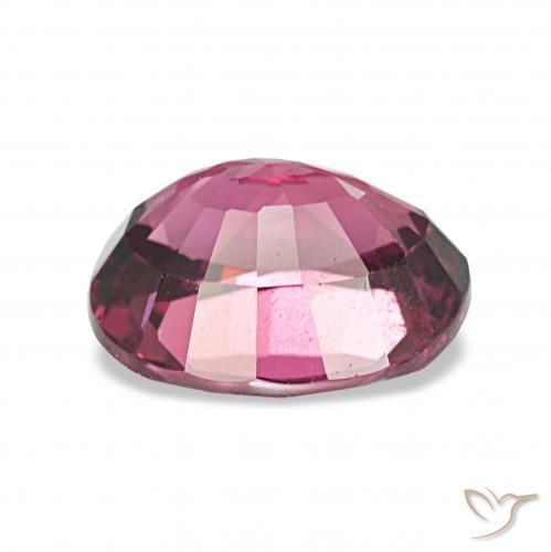 Granate rodolita Púrpura oscuro natural de 1.65 ct, Ovalada, VVS-VS