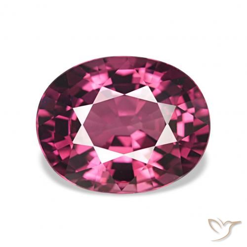 2.41ct Púrpura baya claro Granate rodolita, Ovalada, VVS-VS