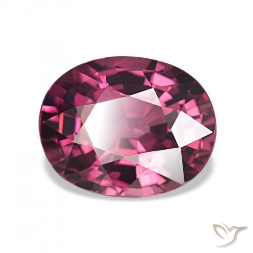 Granate rodolita Púrpura baya claro natural de 2.41 ct, Ovalada, VVS-VS