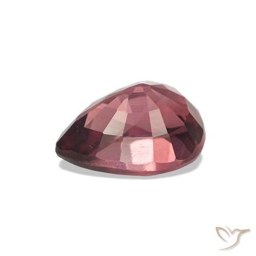 Granate rodolita Rojo escarlata natural de 1.13 ct, En forma de pera, VVS-VS