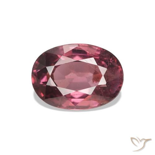 Granate rodolita Rosado magenta oscuro natural de 1.10 ct, Ovalada, VS-SI