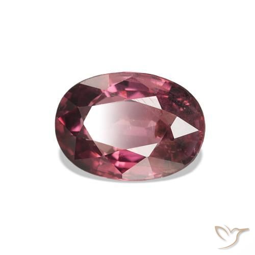 Granate rodolita Rosado magenta oscuro natural de 1.10 ct, Ovalada, VS-SI