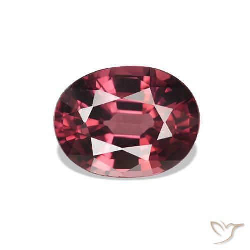 Granate rodolita Medium Dark-Red natural de 1.15 ct, Ovalada, VVS-VS