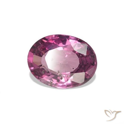Granate rodolita Rosado magenta intenso natural de 0.79 ct, Corte Óvalo, VS-SI