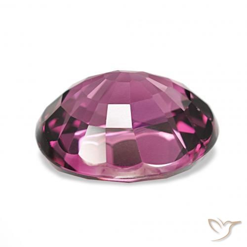 Granate rodolita Púrpura baya rosado intenso natural de 4.21 ct, Ovalada, VVS