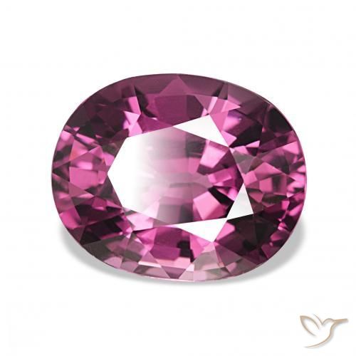 Granate rodolita Medium Dark-Purple natural de 4.24 ct, Ovalada, VVS