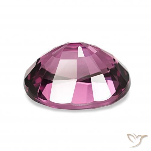Granate rodolita Medium Dark-Purple natural de 4.24 ct, Ovalada, VVS