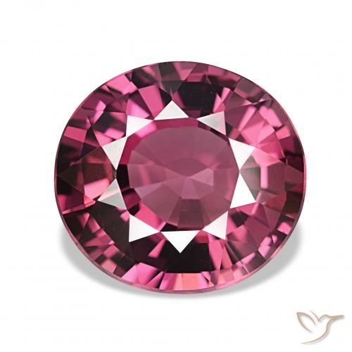 4.09ct Rosado magenta Granate rodolita, Ovalada, VVS