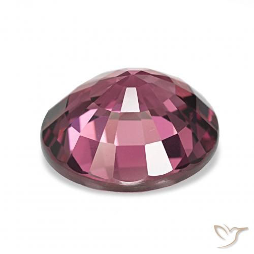Granate rodolita Rosado magenta natural de 4.09 ct, Ovalada, VVS