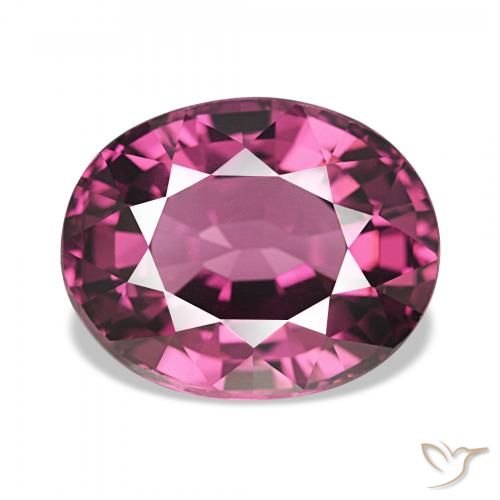 4.83ct Rosado magenta intenso Granate rodolita, Ovalada, VVS