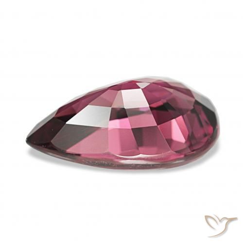 Granate rodolita Rojo púrpura natural de 4.23 ct, En forma de pera, VVS